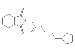 N-(3-cyclopentylpropyl)-2-(1,3-diketo-3a,4,5,6,7,7a-hexahydroisoindol-2-yl)acetamide