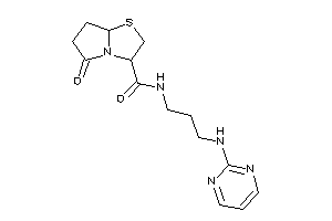 5-keto-N-[3-(2-pyrimidylamino)propyl]-3,6,7,7a-tetrahydro-2H-pyrrolo[2,1-b]thiazole-3-carboxamide