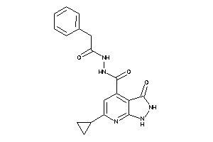 6-cyclopropyl-3-keto-N'-(2-phenylacetyl)-1,2-dihydropyrazolo[3,4-b]pyridine-4-carbohydrazide