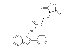 N-[2-(2,4-diketothiazolidin-3-yl)ethyl]-3-(2-phenylimidazo[1,2-a]pyridin-3-yl)acrylamide