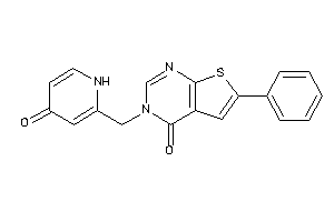 3-[(4-keto-1H-pyridin-2-yl)methyl]-6-phenyl-thieno[2,3-d]pyrimidin-4-one