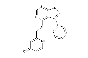 2-[[(5-phenylthieno[2,3-d]pyrimidin-4-yl)thio]methyl]-4-pyridone