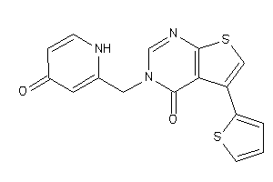 3-[(4-keto-1H-pyridin-2-yl)methyl]-5-(2-thienyl)thieno[2,3-d]pyrimidin-4-one