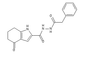 4-keto-N'-(2-phenylacetyl)-1,5,6,7-tetrahydroindole-2-carbohydrazide