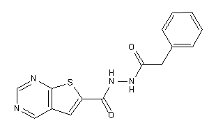 N'-(2-phenylacetyl)thieno[2,3-d]pyrimidine-6-carbohydrazide