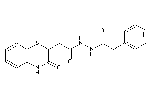 2-(3-keto-4H-1,4-benzothiazin-2-yl)-N'-(2-phenylacetyl)acetohydrazide