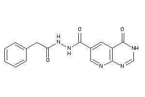 Image of 4-keto-N'-(2-phenylacetyl)-3H-pyrido[2,3-d]pyrimidine-6-carbohydrazide