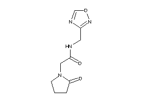 2-(2-ketopyrrolidino)-N-(1,2,4-oxadiazol-3-ylmethyl)acetamide