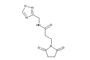 N-(1,2,4-oxadiazol-3-ylmethyl)-3-succinimido-propionamide