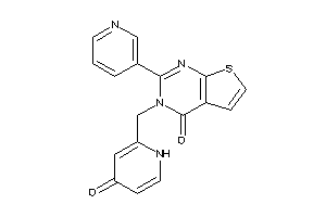 3-[(4-keto-1H-pyridin-2-yl)methyl]-2-(3-pyridyl)thieno[2,3-d]pyrimidin-4-one