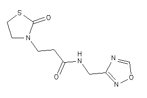 3-(2-ketothiazolidin-3-yl)-N-(1,2,4-oxadiazol-3-ylmethyl)propionamide