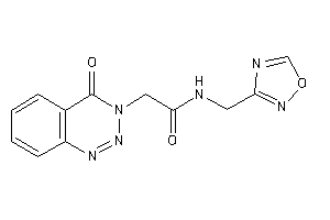 2-(4-keto-1,2,3-benzotriazin-3-yl)-N-(1,2,4-oxadiazol-3-ylmethyl)acetamide