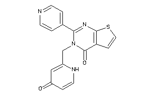 3-[(4-keto-1H-pyridin-2-yl)methyl]-2-(4-pyridyl)thieno[2,3-d]pyrimidin-4-one