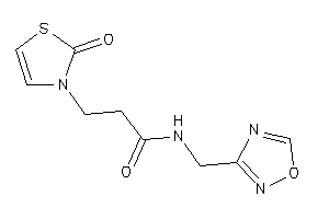 3-(2-keto-4-thiazolin-3-yl)-N-(1,2,4-oxadiazol-3-ylmethyl)propionamide