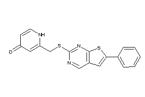 2-[[(6-phenylthieno[2,3-d]pyrimidin-2-yl)thio]methyl]-4-pyridone