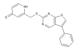 2-[[(5-phenylthieno[2,3-d]pyrimidin-2-yl)thio]methyl]-4-pyridone