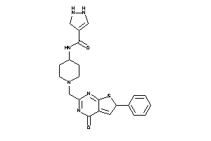 Image of N-[1-[(4-keto-6-phenyl-6H-thieno[2,3-d]pyrimidin-2-yl)methyl]-4-piperidyl]-3-pyrazoline-4-carboxamide