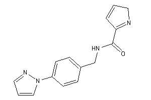 N-(4-pyrazol-1-ylbenzyl)-2H-pyrrole-5-carboxamide