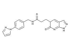 Image of 3-(6-keto-1,5-dihydropyrazolo[3,4-b]pyridin-5-yl)-N-(4-pyrazol-1-ylbenzyl)propionamide