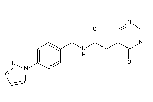 2-(4-keto-5H-pyrimidin-5-yl)-N-(4-pyrazol-1-ylbenzyl)acetamide