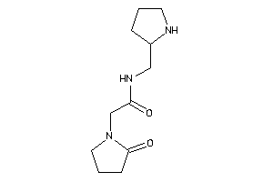 2-(2-ketopyrrolidino)-N-(pyrrolidin-2-ylmethyl)acetamide