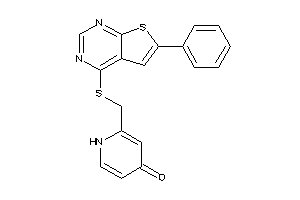 2-[[(6-phenylthieno[2,3-d]pyrimidin-4-yl)thio]methyl]-4-pyridone