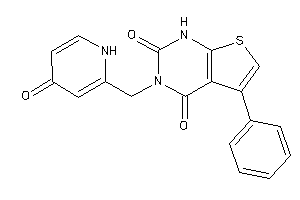 3-[(4-keto-1H-pyridin-2-yl)methyl]-5-phenyl-1H-thieno[2,3-d]pyrimidine-2,4-quinone