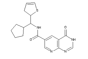N-[cyclopentyl(2,3-dihydrothiophen-2-yl)methyl]-4-keto-3H-pyrido[2,3-d]pyrimidine-6-carboxamide