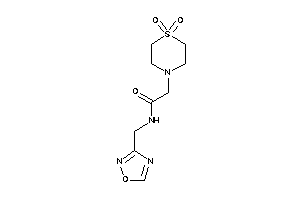 2-(1,1-diketo-1,4-thiazinan-4-yl)-N-(1,2,4-oxadiazol-3-ylmethyl)acetamide