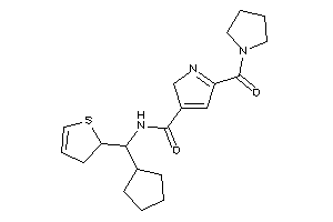 N-[cyclopentyl(2,3-dihydrothiophen-2-yl)methyl]-5-(pyrrolidine-1-carbonyl)-2H-pyrrole-3-carboxamide