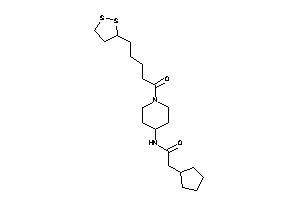 2-cyclopentyl-N-[1-[5-(dithiolan-3-yl)pentanoyl]-4-piperidyl]acetamide