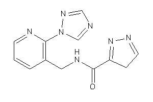 N-[[2-(1,2,4-triazol-1-yl)-3-pyridyl]methyl]-4H-pyrazole-3-carboxamide