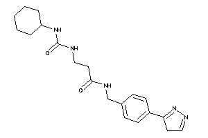 3-(cyclohexylcarbamoylamino)-N-[4-(4H-pyrazol-3-yl)benzyl]propionamide