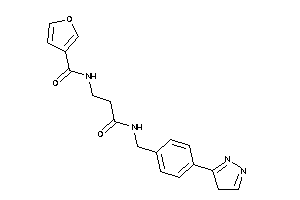 N-[3-keto-3-[[4-(4H-pyrazol-3-yl)benzyl]amino]propyl]-3-furamide