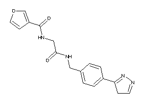 N-[2-keto-2-[[4-(4H-pyrazol-3-yl)benzyl]amino]ethyl]-3-furamide