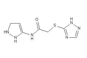 Image of N-(3-pyrazolin-3-yl)-2-(1H-1,2,4-triazol-5-ylthio)acetamide
