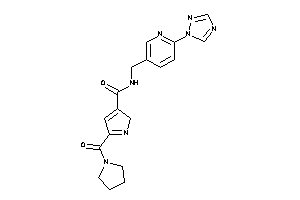 5-(pyrrolidine-1-carbonyl)-N-[[6-(1,2,4-triazol-1-yl)-3-pyridyl]methyl]-2H-pyrrole-3-carboxamide