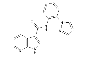 N-(2-pyrazol-1-ylphenyl)-1H-pyrrolo[2,3-b]pyridine-3-carboxamide