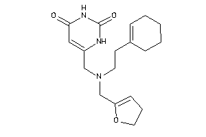 6-[[2-cyclohexen-1-ylethyl(2,3-dihydrofuran-5-ylmethyl)amino]methyl]uracil