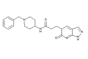 Image of N-(1-benzyl-4-piperidyl)-3-(6-keto-1,5-dihydropyrazolo[3,4-b]pyridin-5-yl)propionamide