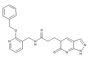 Image of N-[(2-benzoxy-3-pyridyl)methyl]-3-(6-keto-1,5-dihydropyrazolo[3,4-b]pyridin-5-yl)propionamide