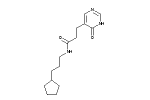 N-(3-cyclopentylpropyl)-3-(6-keto-1H-pyrimidin-5-yl)propionamide