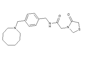 N-[4-(azocan-1-ylmethyl)benzyl]-2-(4-ketothiazolidin-3-yl)acetamide