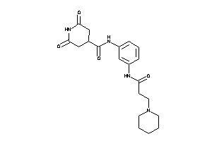 2,6-diketo-N-[3-(3-piperidinopropanoylamino)phenyl]isonipecotamide