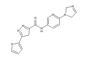 5-(2-furyl)-N-[6-(3-imidazolin-1-yl)-3-pyridyl]-4H-pyrazole-3-carboxamide
