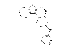 Image of 2-(4-keto-5,6,7,8-tetrahydrobenzothiopheno[2,3-d]triazin-3-yl)-N-phenyl-acetamide