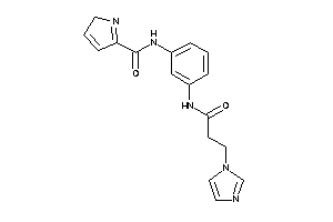 N-[3-(3-imidazol-1-ylpropanoylamino)phenyl]-2H-pyrrole-5-carboxamide