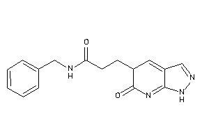 Image of N-benzyl-3-(6-keto-1,5-dihydropyrazolo[3,4-b]pyridin-5-yl)propionamide