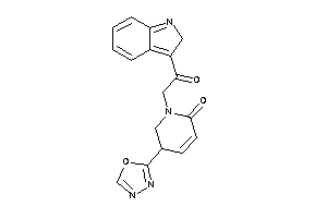 1-[2-(2H-indol-3-yl)-2-keto-ethyl]-3-(1,3,4-oxadiazol-2-yl)-2,3-dihydropyridin-6-one