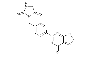 Image of 3-[4-(4-keto-6H-thieno[2,3-d]pyrimidin-2-yl)benzyl]hydantoin